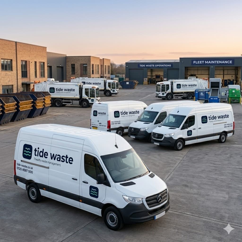 Tide Waste crew loading a van